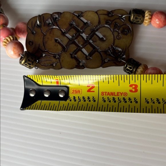 Vintage Bohemian Beaded Leather Belt - Picture 4 of 4